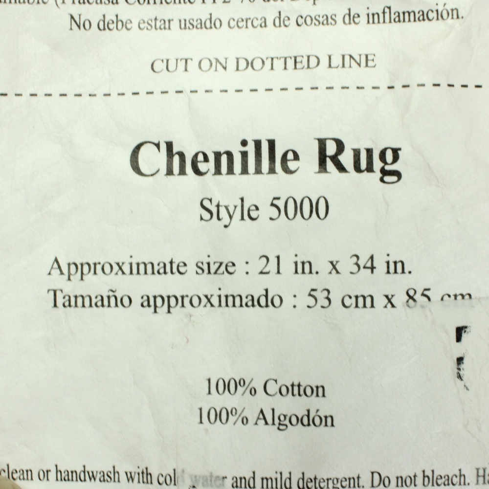 Chenille Rug / Home / Carpet bundle 3pcs - Picture 6 of 6